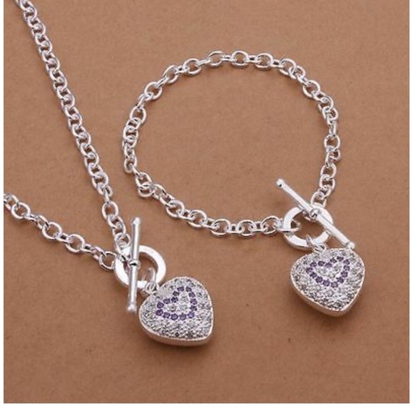 Jewelry - NWT 925 silver Set Necklace and bracelet